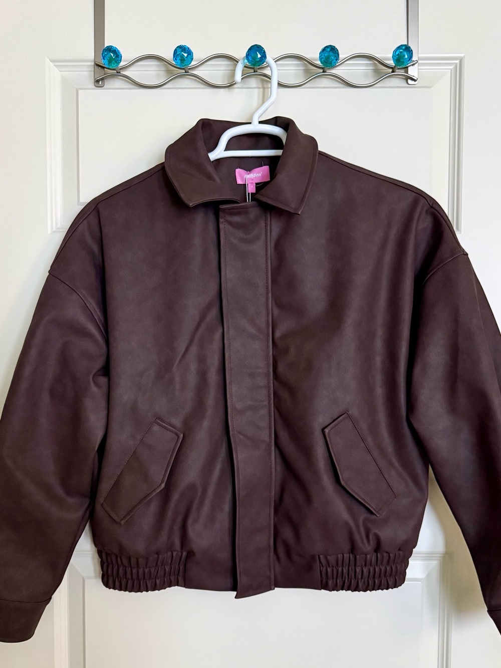 Mori Oversized Faux Leather Jacket